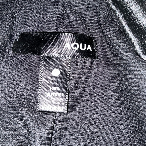 Aqua Black Flowy Dress Size Large - Picture 5 of 6